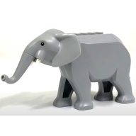 Lego slon, světle modro šedá (elephant2c02 LIGHT BLUISH GRAY)